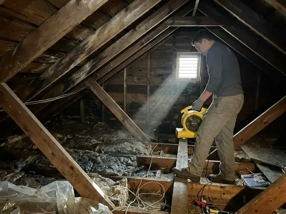 attic-water-damage-drying-proc-007 — frequently asked questions, Emergency Water Extraction & 24/7 Flood Response in Montgom…